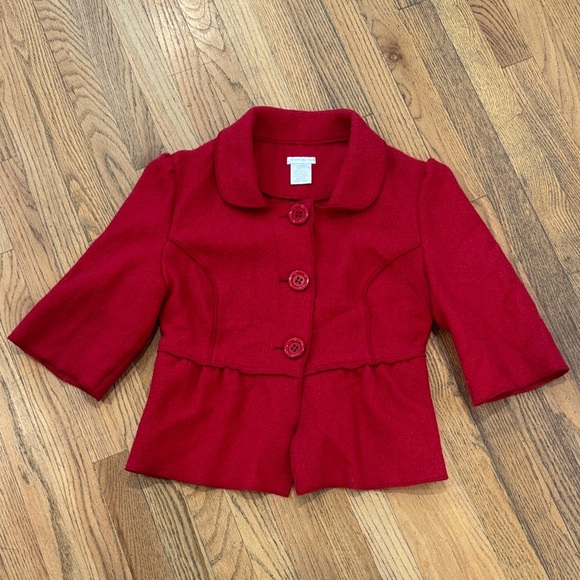 Worthington Jackets & Blazers - Worthington Stylish Red Women’s 3/4 Sleeve Jacket Size: Large